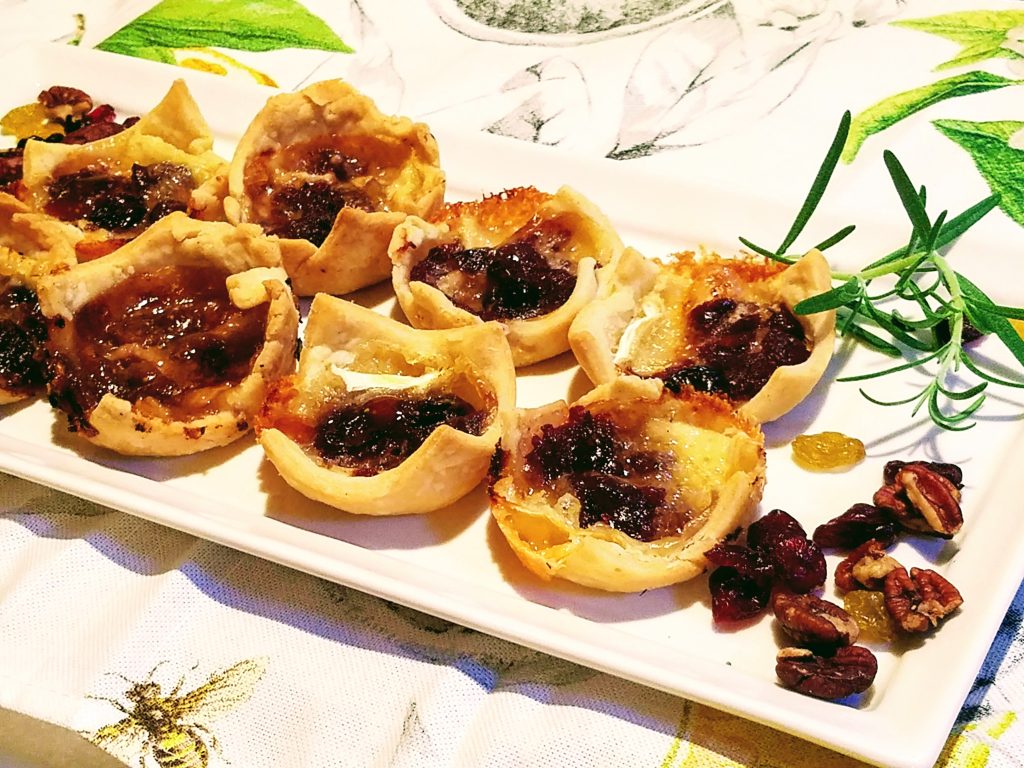 Brie and Cranberry and Brie and Fig Bites in a Flaky Gluten Free Pastry ...