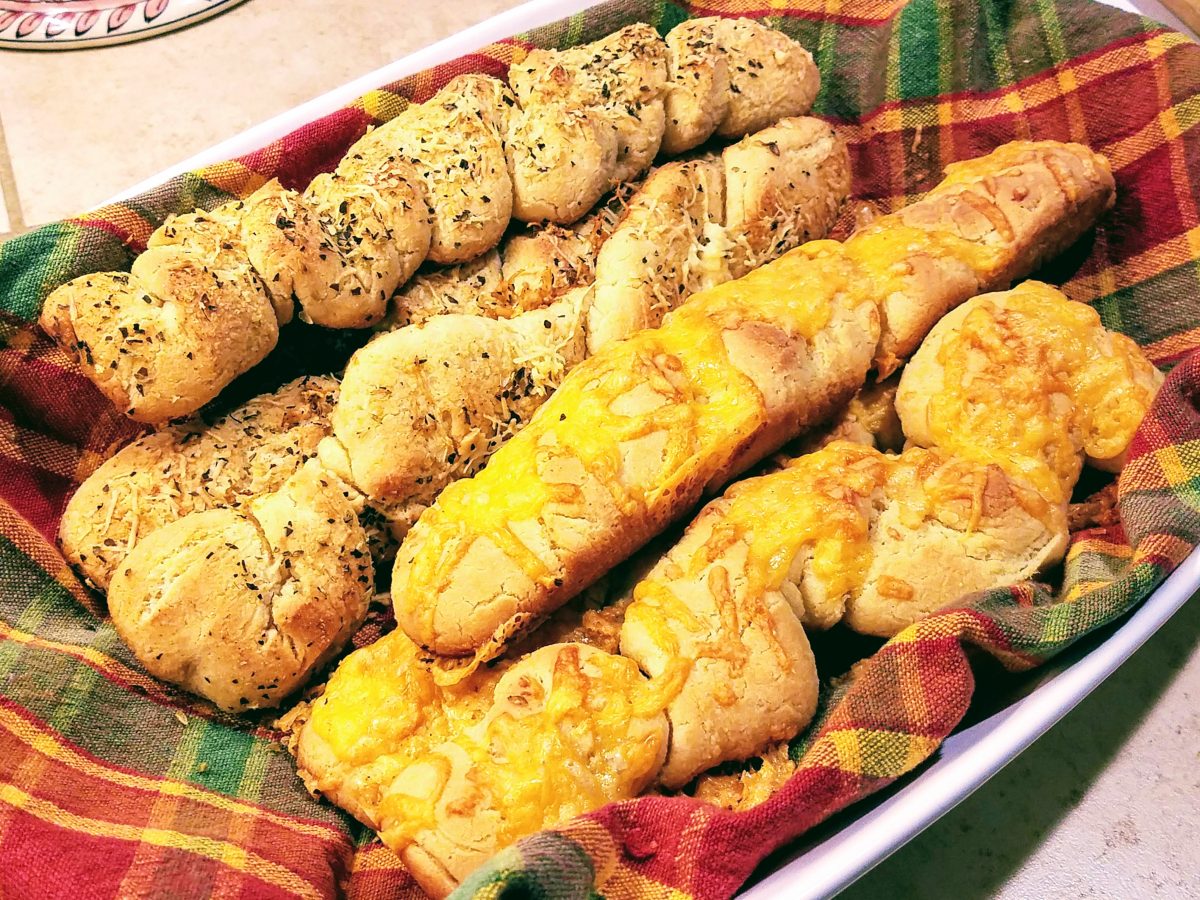 Gluten Free Cheesy and Herb Sourdough Bread Sticks - Mama Laura's Kitchen