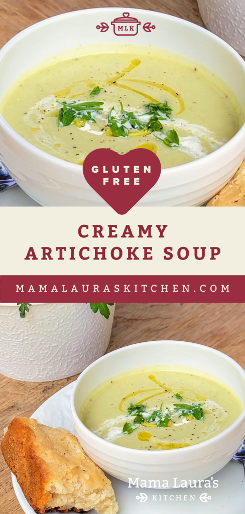 Mama Laura's Kitchen Creamy (With Not Much Cream) Artichoke Soup