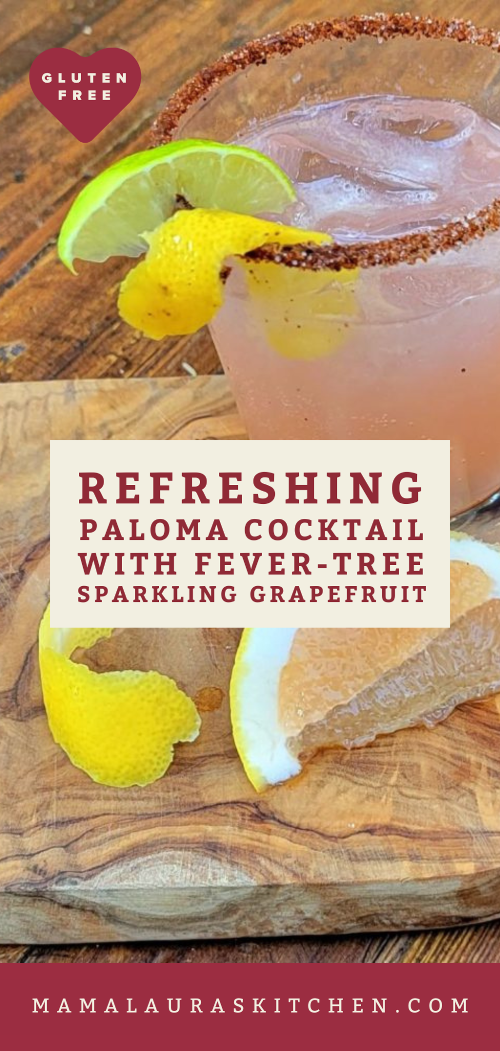 Refreshing Paloma Cocktail with FeverTree Sparkling Grapefruit Mama