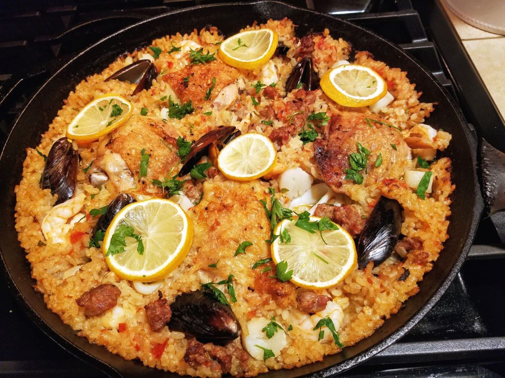 Paella Mixta made Gluten Free | Mama Laura's Kitchen