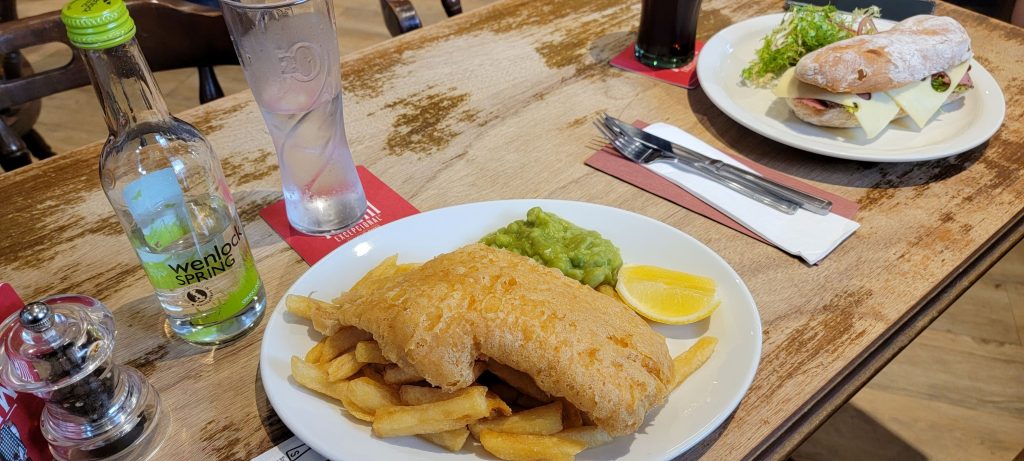 Fish and Chips - Crown and Anchor Pub - Lindisfarne, England - Mama Laura's Kitchen – Gluten Free Travel
