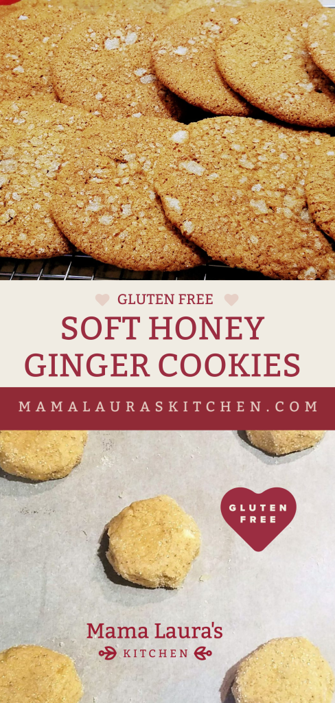 Gluten Free Soft Honey Ginger Cookies