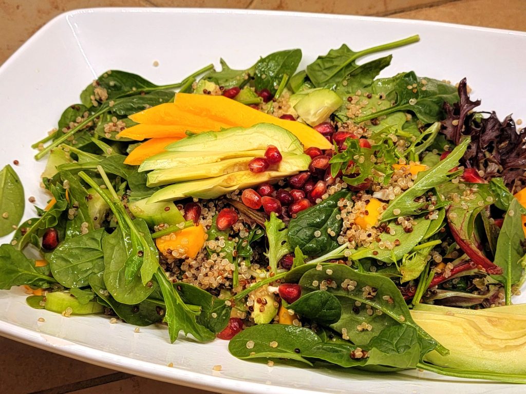 Papaya, Avocado, and Quinoa Salad (Gluten Free)