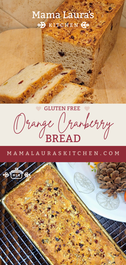 Cinnamon Raisin Bread or Orange Cranberry Bread (Gluten Free)