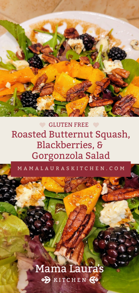 Roasted Butternut Squash, Blackberries, and Gorgonzola (Gluten Free)
