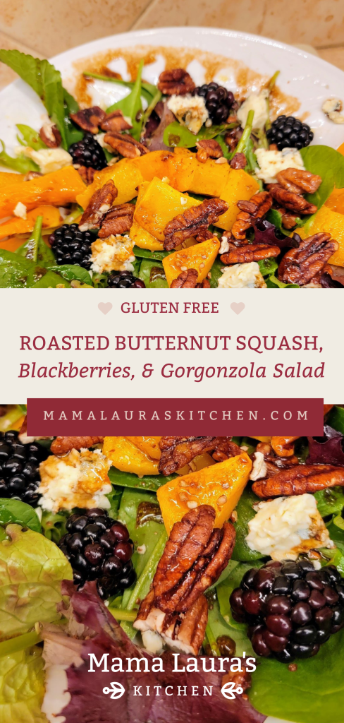 Roasted Butternut Squash, Blackberries, and Gorgonzola (Gluten Free)