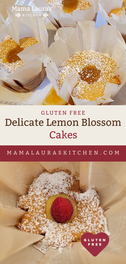 Delicate Lemon Blossom Cakes (Gluten Free)