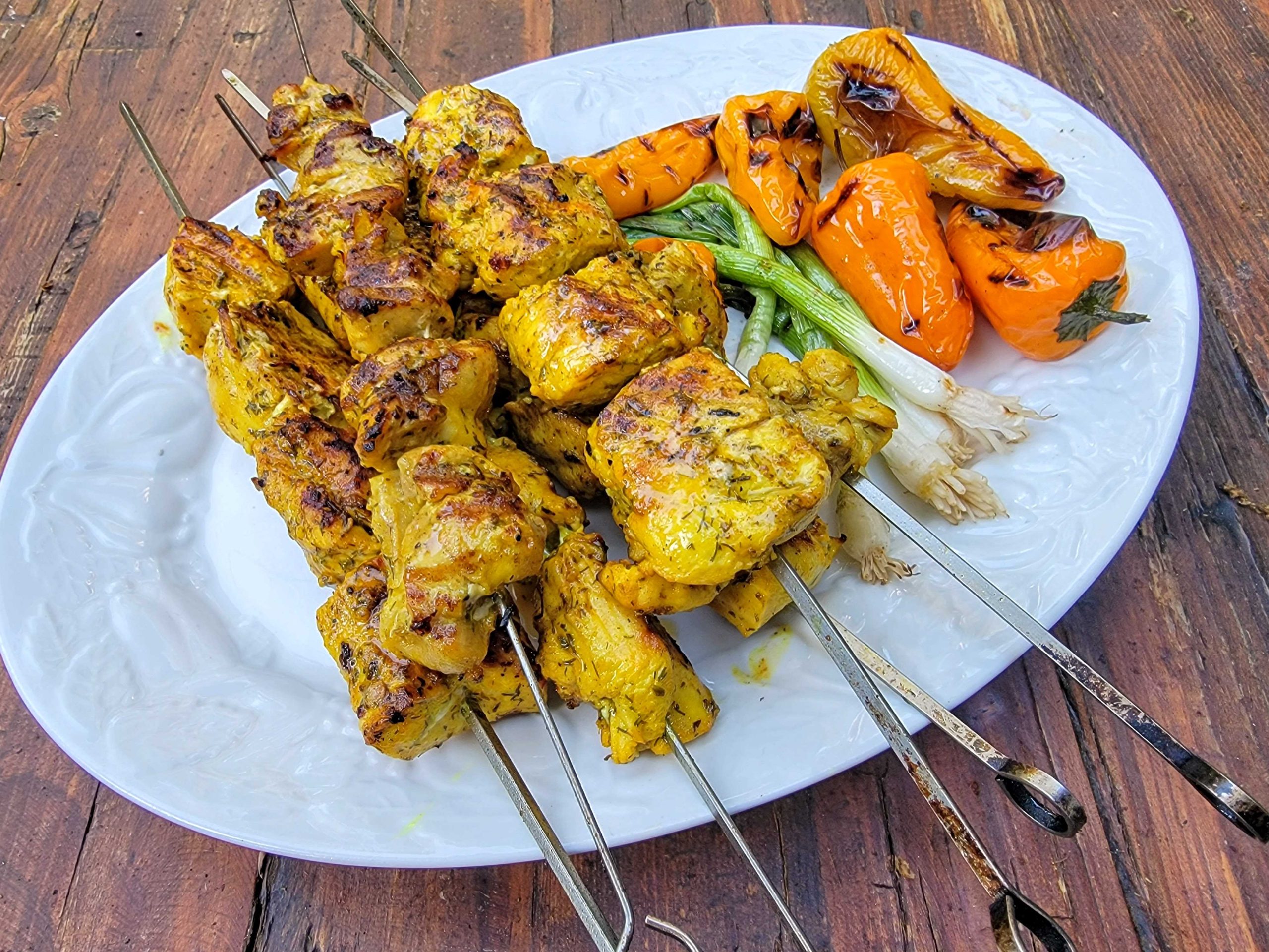 Mediterranean chicken shop kebab recipe