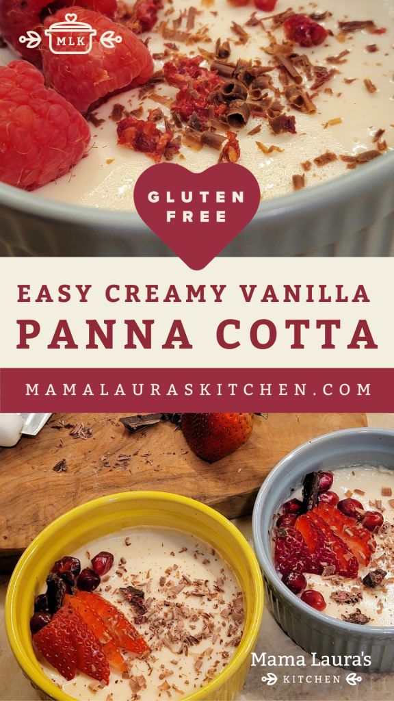 Easy Creamy Vanilla Panna Cotta (Gluten Free)