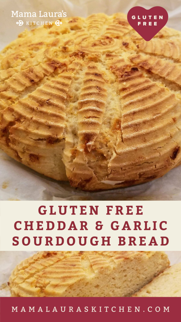 Gluten Free Sourdough Cheddar and Garlic Round