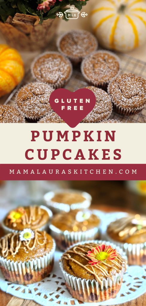 Pumpkin Cupcakes GF, Dairy Free, Refined Sugar Free