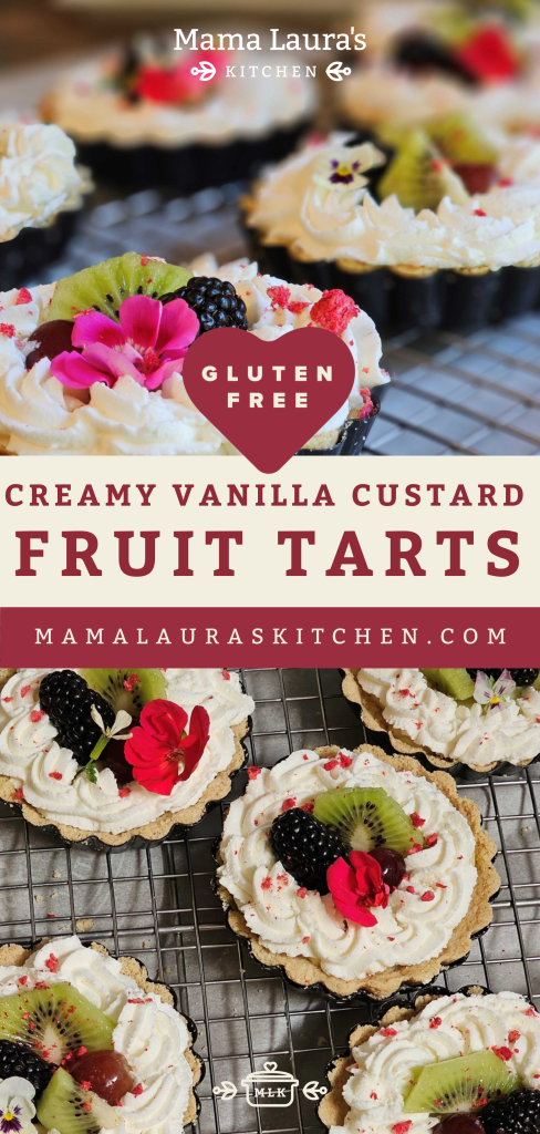 Creamy Vanilla Custard Fruit Tarts (Gluten Free)