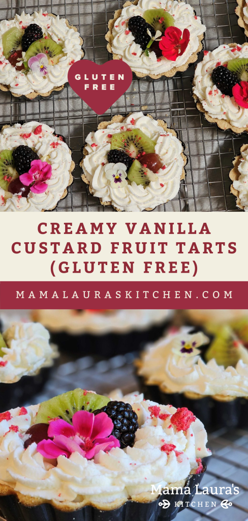 Creamy Vanilla Custard Fruit Tarts (Gluten Free)