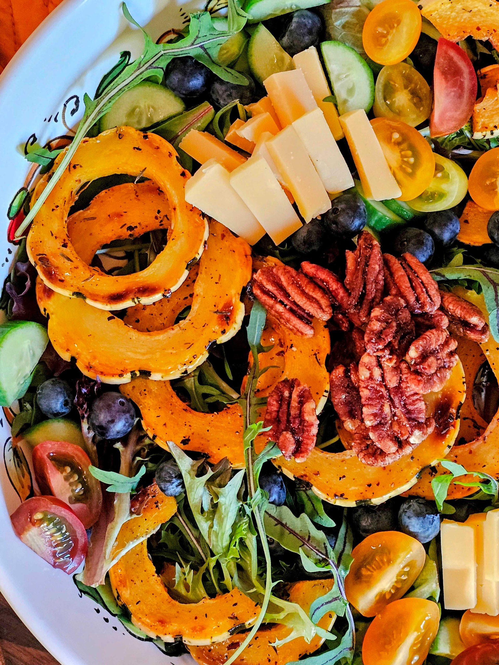 Roasted Delicata Squash Fall Salad