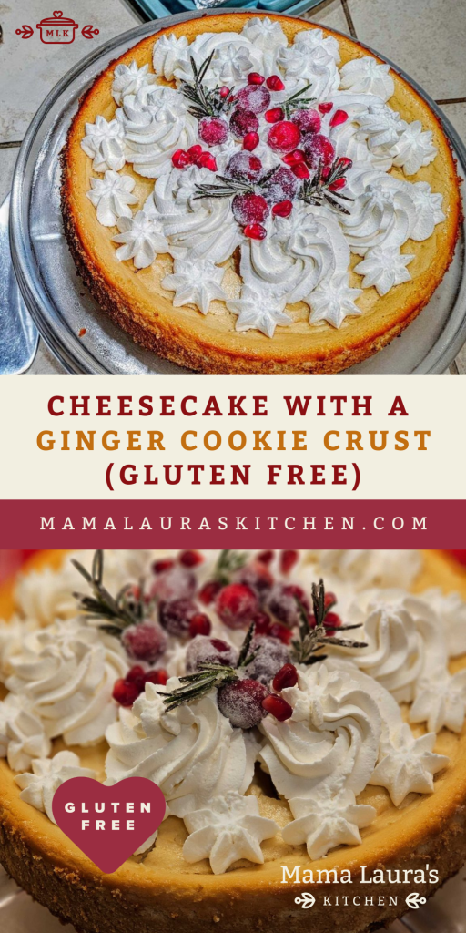 Cheesecake with a Ginger Cookie Crust
