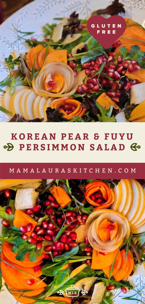 Korean Pear and Fuyu Persimmon Salad