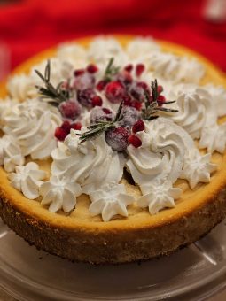 Cheesecake with a Ginger Cookie Crust