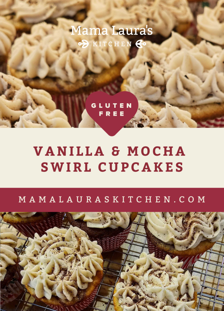 Vanilla and Mocha Swirl Cupcakes (Gluten Free)