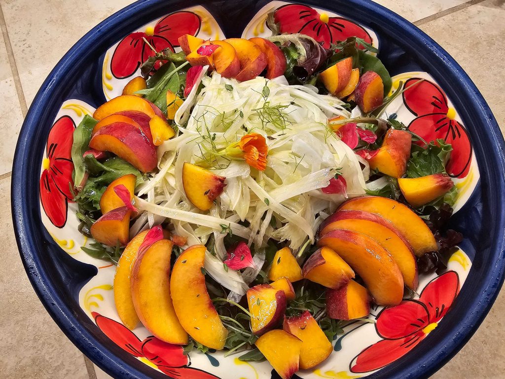 Fennel Salad with Peaches