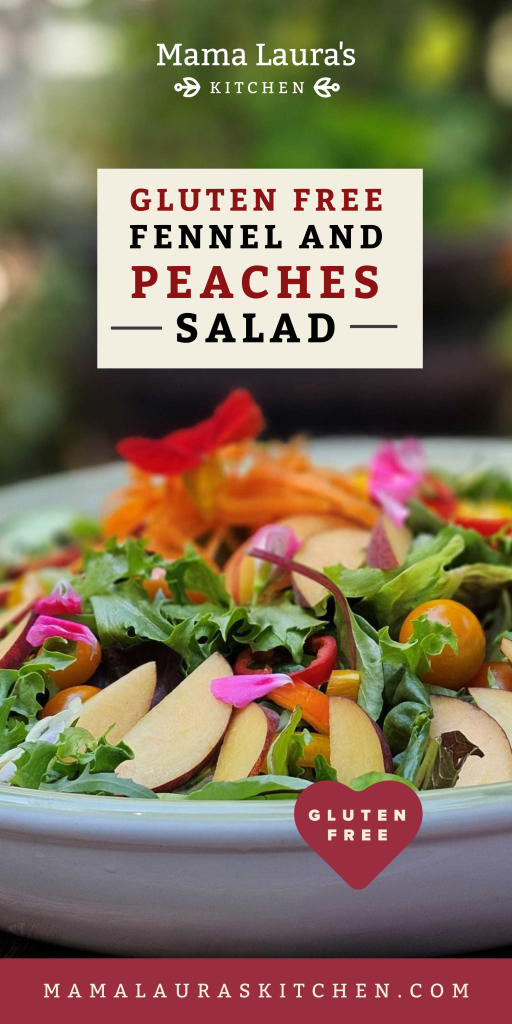Fennel Salad with Peaches (Gluten Free) Refreshing and Sweet
